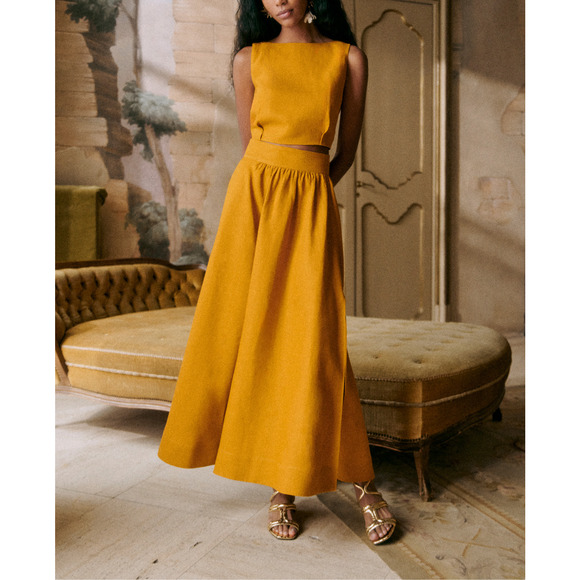 S�zane 'Claire' Gold Blouse Size 34 - Picture 1 of 5